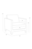 Bovine Leather Lounge Chair | Splendido Rodney | Oroa.com