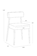 Open-Back Stackable Dining Chair | Splendido Ashwin | Oroa.com