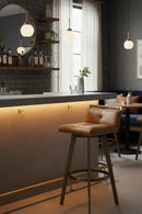 Leather-Look Swivel Bar Stool | Splendido Arizona | Oroa.com