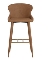 Leather Look Shell Bar Stool | Splendido Evora | Oroa.com