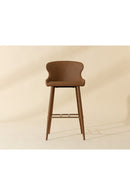 Leather Look Shell Bar Stool | Splendido Evora | Oroa.com