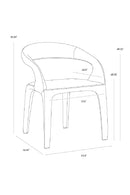 Open-Back Leather Look Dining Chair | Splendido Atika | Oroa.com