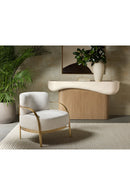 Contract furniture - Travertine Look Indoor/Outdoor Console Table - www.oroatrade.com