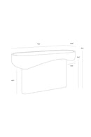 Contract furniture - Travertine Look Indoor/Outdoor Console Table - www.oroatrade.com