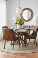 Vertical Stitched Dining Chairs (2) | Splendido Halden | Oroa.com