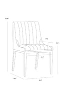Vertical Stitched Dining Chairs (2) | Splendido Halden | Oroa.com