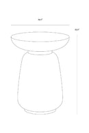 Travertine Look Indoor/Outdoor End Table | Splendido Hali | Oroa.com