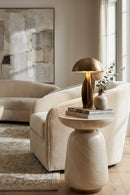 Travertine Look Indoor/Outdoor End Table | Splendido Hali | Oroa.com