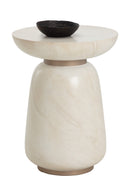 Travertine Look Indoor/Outdoor End Table | Splendido Hali | Oroa.com