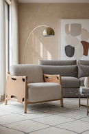 Solid Oak Framed Lounge Chair | Splendido Calloway | Oroa.com