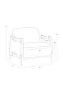 Solid Oak Framed Lounge Chair | Splendido Calloway | Oroa.com