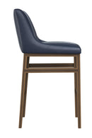 Leather-Look Vertical-Channeled Bar Stool | Splendido Halden | Oroa.com