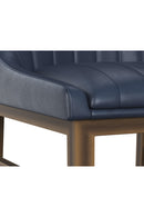 Leather-Look Vertical-Channeled Bar Stool | Splendido Halden | Oroa.com