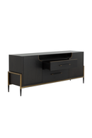 Black Wooden 2-Drawer Sideboard | Splendido Weldrick | Oroa.com