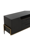 Black Wooden 2-Drawer Sideboard | Splendido Weldrick | Oroa.com