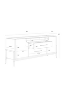 Black Wooden 2-Drawer Sideboard | Splendido Weldrick | Oroa.com