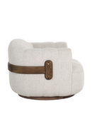 Cream Channeled Swivel Lounge Chair | Splendido Tadeo | Oroa.com