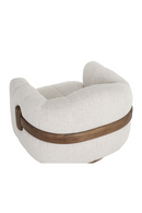 Cream Channeled Swivel Lounge Chair | Splendido Tadeo | Oroa.com