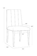 Vertical Channeled Dining Chairs (2) | Splendido Wilbur | Oroa.com