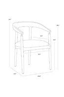 Contract furniture - Minimalist Dining Armchair - www.oroatrade.com