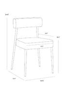 Open-Back Stackable Dining Chair | Splendido Ashwin | Oroa.com