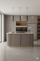Contract furniture - Marble Top & Wood Base Kitchen Island - www.oroatrade.com