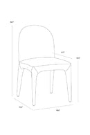 Modern European furniture - Seamless Upholstered Dining Chairs (2) - www.oroatrade.com