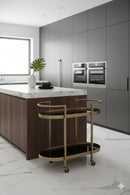 Antique Brass Bar Cart | Splendido Bartlett