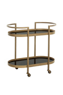 Antique Brass Bar Cart | Splendido Bartlett | Oroa.com