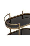 Antique Brass Bar Cart | Splendido Bartlett | Oroa.com