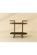 Antique Brass Bar Cart | Splendido Bartlett | Oroa.com