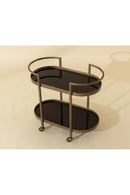 Antique Brass Bar Cart | Splendido Bartlett | Oroa.com