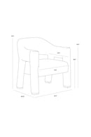 Green Cutout-Back Lounge Chair | Splendido Prisca | Oroa.com