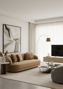 Hospitality furniture - Minimalist Rounded-Back Sofa - www.oroatrade.com