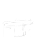 Dual Pedestal Wood Dining Table | Splendido Tasmin | Oroa.com