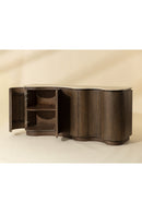 Contract furniture - Solid Oak Sideboard with Travertine Top - www.oroatrade.com