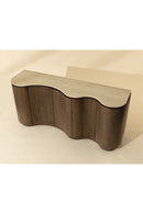 Contract furniture - Solid Oak Sideboard with Travertine Top - www.oroatrade.com