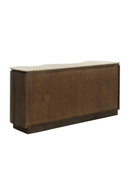 Contract furniture - Solid Oak Sideboard with Travertine Top - www.oroatrade.com