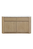 Contract furniture - Contemporary Marble Kitchen Island w/ Open Shelving - www.oroatrade.com