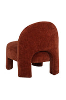 Red Arched-Back Lounge Chair | Splendido Myrtle | Oroa.com