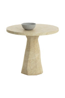 Natural Indoor/Outdoor Travertine Look Bistro Table | Splendido Kliff | Oroa.com