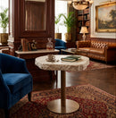 Travertine Look Indoor/Outdoor Bistro Table | Splendido Delmont