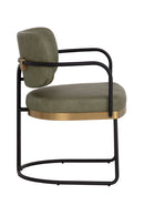 Cantilevered Leather Look Dining Chair | Splendido Jalen | Oroa.com