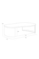 Contract furniture - Glass Top Coffee Table - www.oroatrade.com