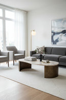 Contract furniture - Glass Top Coffee Table - www.oroatrade.com