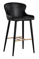 Leather Look Shell Bar Stool | Splendido Evora | Oroa.com
