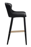 Leather Look Shell Bar Stool | Splendido Evora | Oroa.com