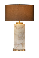 Gray Linen Marble Table Lamp | Splendido Apollolina | Oroa.com