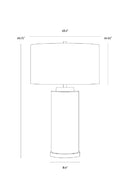 Gray Linen Marble Table Lamp | Splendido Apollolina | Oroa.com