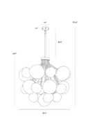 Gray Glass Orbs Chandelier | Splendido Dionis | Oroa.com